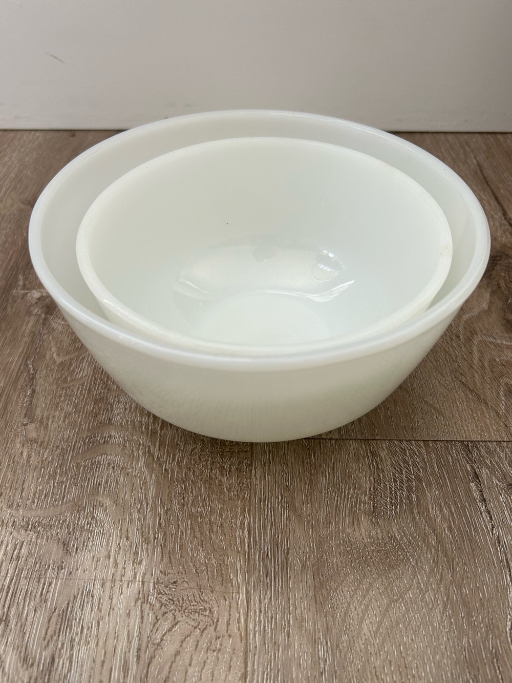 Fire King White Nesting Mixing Bowls